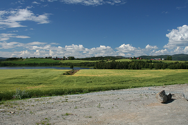 Farmland at the start of the RV17