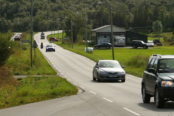 busy traffic near Lodingen