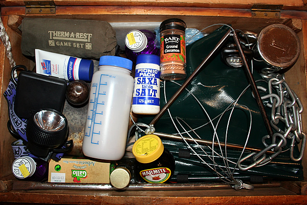 Brown box contents